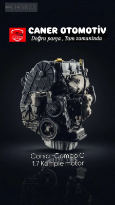 OPEL CORSA C 1.7 DİZEL ÇIKMA ORJİNAL KOMPLE MOTOR