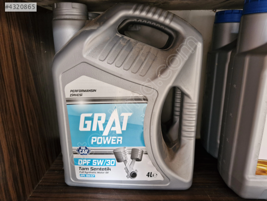 GRAT POWER MOTOR YAĞI PARTİKÜLLÜ TAM SENTETİK DPF 5W30 4L