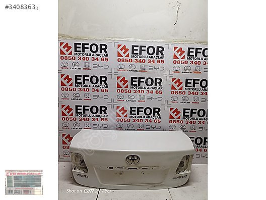 TOYOTA AVENSİS BAGAJ KAPAĞI ÇIKMA ORJİNAL YEDEK PARÇA