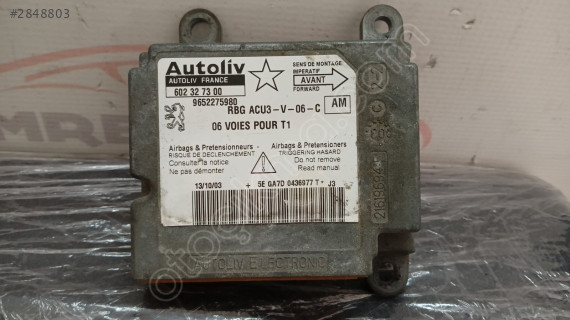 602327300 - 9652275980 AM Peugeot 206 Airbag Beyni