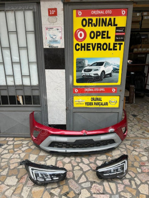 Opel crossland dolu ön tampon sağ sol far