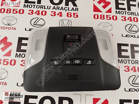 TOYOTA COROLLA SIFIR İÇ AYDINLATMA SİYAH OEM NO: 81260-02A61