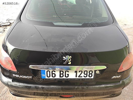 2008 peugeot 206 bagaj ORJİNAL