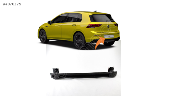 5H0807305F VW GOLF8 2020 ARKA TAMPON DEMİRİ