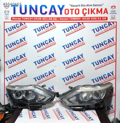 NİSSAN QASHQAİ SAĞ SOL FULL LED FAR 2014-2016 ÇIKMA PARÇA ORJİNAL