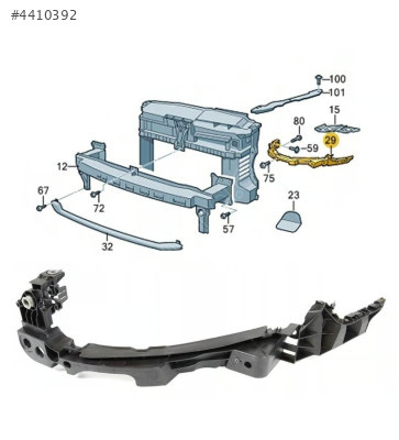 5K0807571J GOLF6 2009-2013 FAR ALT BRAKETİ ÖN SOL