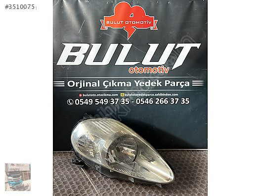 Fiat punto sağ ön far mor soket orjinal çıkma parça