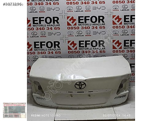 TOYOTA AVENSİS BAGAJ KAPAĞI ÇIKMA ORJİNAL YEDEK PARÇA