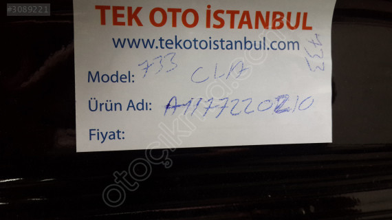 Mercedes CLA 117 KAPI ÖN SAĞ A1177220210