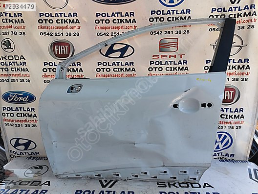Renault Clio 4 ön sol kapı orijinal beyaz