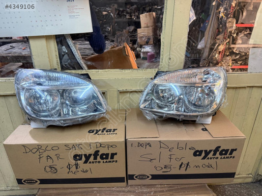 FİAT DOBLO SAĞ FAR , FİAT DOBLO SOL FAR 05-11 MODEL SIFIR