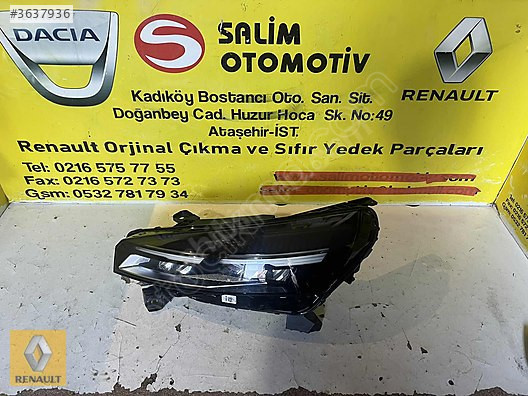 260609987R RENAULT CLIO 5.5 ÇIKMA ORJİNAL SOL FAR VE DİĞER PARÇ