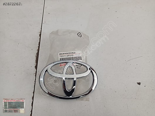 TOYOTA VERSO ÖN PANJUR AMBLEMİ ORJİNAL10-12 OEM:75311-0F010