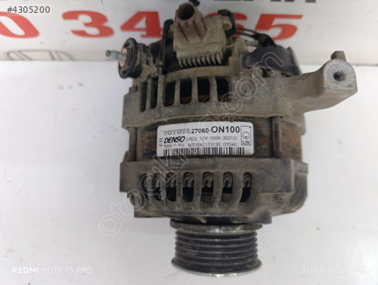 TOYOTA COROLLA 1.4 ORJİNAL ÇIKMA ŞARJ DİNAMO