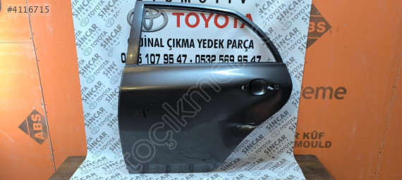 TOYOTA COROLLA 2007 2012 SOL ARKA KAPI ÇIKMA ORJİNAL