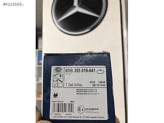 MERCEDES A,B,CLA,SLK Fren Balatası