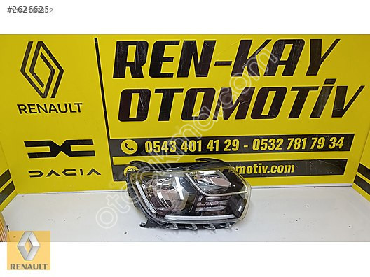 DACİA DUSTER SAĞ FAR 2018-20 LEDLİ YEDEK PARÇALARI RENKAY OT