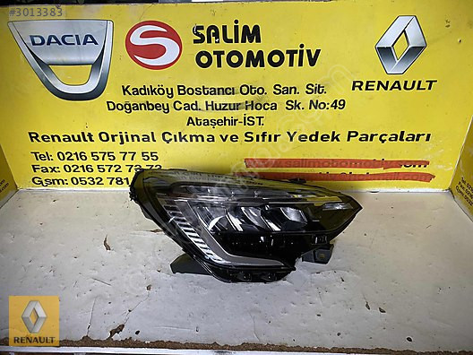 RENAULT CLIO 5 ÇIKMA ORJİNAL SAĞ FAR VE DİĞER PARÇALARI