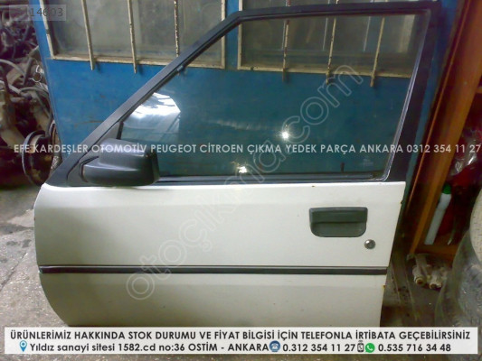 citroen bx çıkma orijinal sol ön kapı