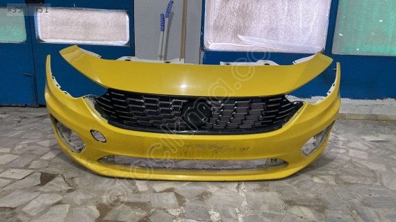 Fiat egea çıkma taksi ön tampon sarı boyalı orjinal