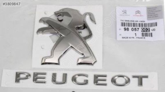 Peugeot 308 monogram Orjinal sökme 98108290TL