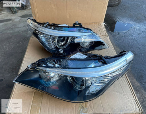 BMW 5 KASA E60 LCİ FAR SOL SAĞ TAKIM SÖKME HATASIZ ORJİNAL