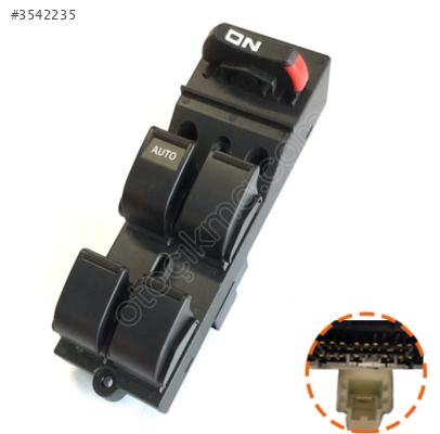 DÜĞME CAM KALDIRMA ÖN SOL HONDA CIVIC 96-01 DÖRTLÜ 35750-S04-A01