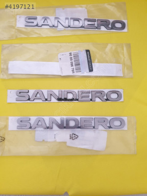908909679R dacia sandero yazı sıfır orjinal mais