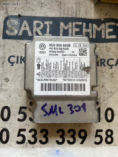 ÇIKMA AUDI Q3 8U0 959 655B 8U0959655B AİRBAG BEYNİ