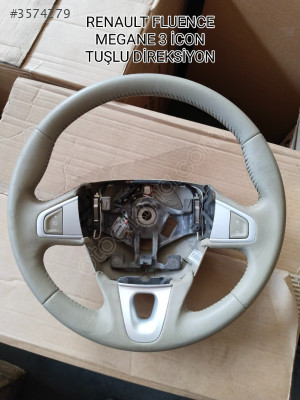 RENAULT FLUENCE MEGANE 3 ÇIKMA ORJİNAL TUŞLU DİREKSİYON SİMİDİ
