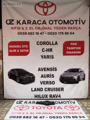 2019-2025 Toyota Corolla Orjinal Çıkma Arka Salıncak