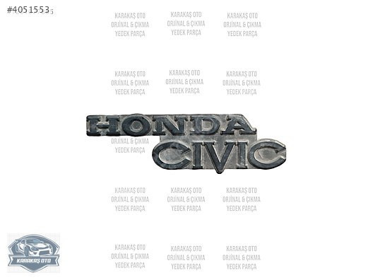 HONDA CİVİC BAGAJ KAPAĞI ARMASI YAZISI ORJİNAL ÇIKMA