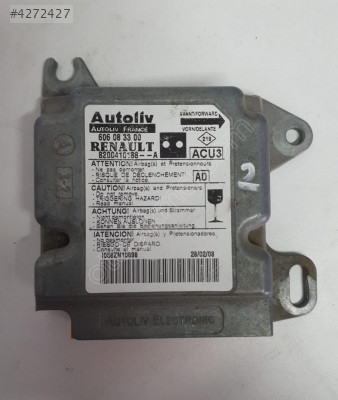 renault kango 2005 çıkma orjinal airbag beyni (son fiyat)