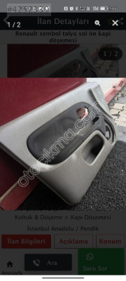 Renault symbol kapı döşemesi sol