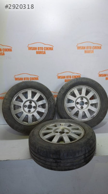 185/65/15 3 adet lastik Renault sökme 3 adet çelik jant