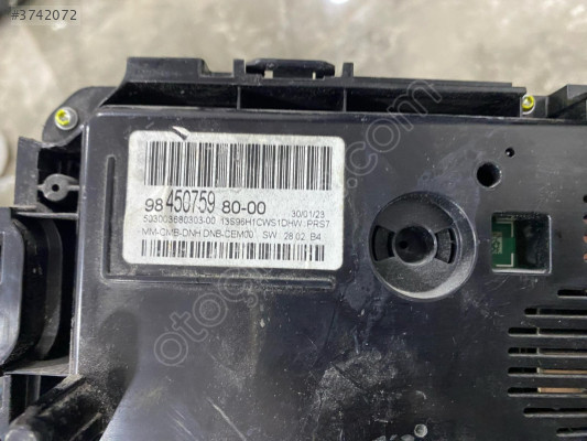 CİTROEN C5 9845075980-00 GÖSTERGE PANELİ ORJINAL HATASIZ ÇIKMA