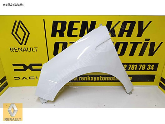 Renkay Oto'dan Beyaz Renault Clio 5 Sol Ön Çamurluk Çıkma Par