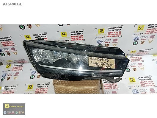 SKODA OCTAVİA 2020-2024 LEDLİ SOL FAR OEM 5E4941016
