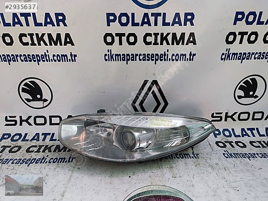 Renault Fluence ön sol far mercekli orijinal