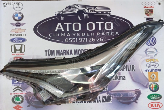 TOYOTA CHR ORJİNAL ÇIKMA SOL FAR
