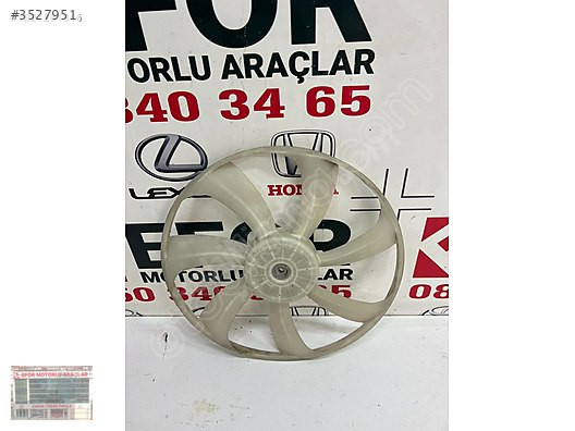TOYOTA COROLLA FAN PERVANESİ ORJİNAL SÖKME YEDEK PARÇA