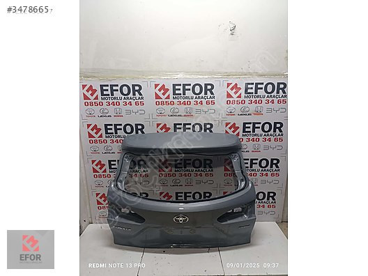 TOYOTA COROLLA CROSS BAGAJ KAPAK ORJİNAL ÇIKMA YEDEK PARÇA