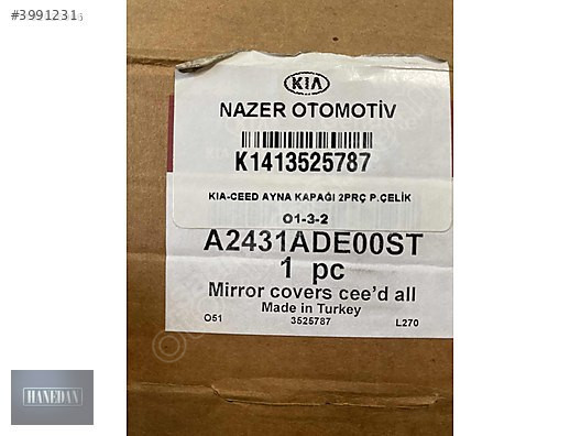 KİA CEED KROM AYNA KAPAĞI (2012-2018) A2431ADE00ST
