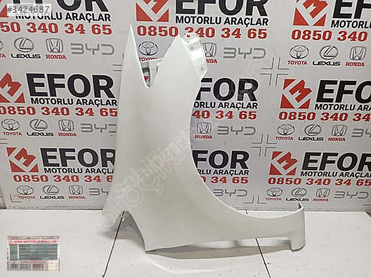 TOYOTA AURİS SAĞ ÖN ÇAMURLUK ÇIKMA ORİJİNAL PARÇA 2010-2012