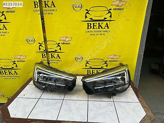 OPEL CROSSLAND X SAĞ SOL FAR TAKIM LEDLİ ÇIKMA ORJİNAL YEDEK