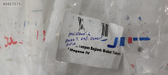 852227740R RENAULT MEGANE 4 ARKA TAMPON BAĞLANTI BRAKET TAKIMI