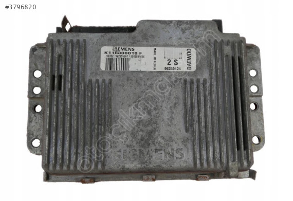 Daewoo Matiz Siemens Motor Ecu / K115000010F / 96259124 21K