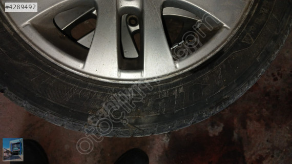 turkuaz bmw 5x120 orjinal jant takımı kışlık lastikli sorunusuz