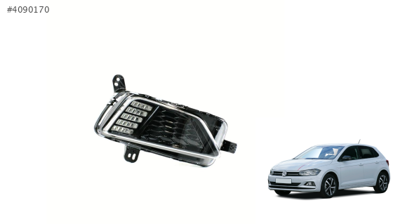 2G0941662B VW POLO 2018 SAĞ LEDLİ SİS FARI