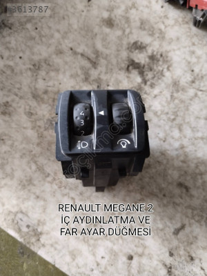RENAULT MEGANE 2 ORJİNAL İÇ AYDINLATMA VE FAR AYAR DÜĞMESİ